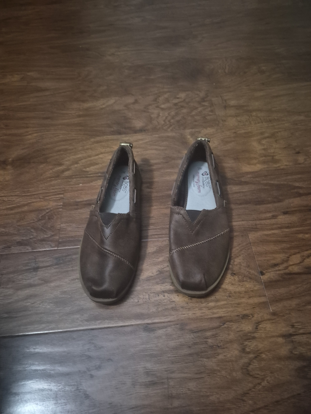 BOBS from Skechers Womenโs Brown Slip-On Loafers